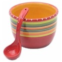 Certified International Hot Tamale Salsa Bowl with Spoon