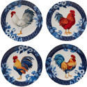 Certified International Indigo Rooster Dinner Plate