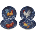 Certified International Indigo Rooster Soup/Pasta Bowl