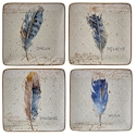 Certified International Indigold Feather Dessert Plate