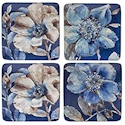 Certified International Indigold Flower Dessert Plate