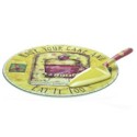 Certified International Java Time Cake Plate with Server