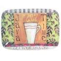 Certified International Java Time Soup Rectangular Platter