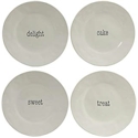 Certified International Just Words Salad/Dessert Plates