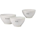 Certified International Just Words Mixing Bowl Set