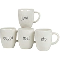 Certified International Just Words Mugs