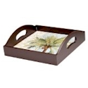 Certified International Key West Wood Tray with Handles