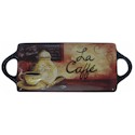 Certified International La Caffe Rectangular Platter with Handles