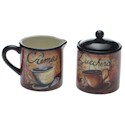 Certified International La Caffe Sugar & Creamer Set