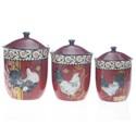 Certified International La Provence Rooster Canister Set