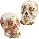 Certified International La Vida Skull Salt & Pepper Set