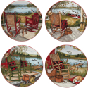 Certified International Lake Retreat /Dessert Plate