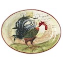 Certified International Le Rooster Oval Platter
