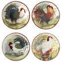Certified International Le Rooster Soup Plates
