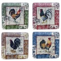 Certified International Lille Rooster Salad/Dessert Plate