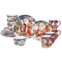 Certified International Magic of Christmas Santa Dinnerware Set