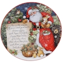 Certified International Magic of Christmas Santa Pass Along Plate