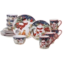 Certified International Magic of Christmas Snowman Dinnerware Set