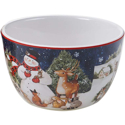 Certified International Magic of Christmas Snowman Ice Cream Bowl