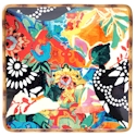 Certified International Magpie RounSquare Platter