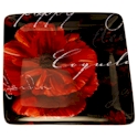 Certified International Midnight Poppies Dessert Plate