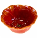 Certified International Midnight Poppies 3-D Ice Cream Bowl