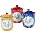 Certified International Morning Bloom Canister Set