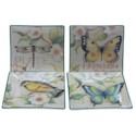 Certified International Morning Song Square Canape Plates