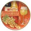 Certified International Napa Valley 3D Embossed Round Platter
