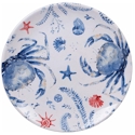 Certified International Nautical Life Crab Dinner Plate