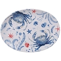 Certified International Nautical Life Crab Oval Platter