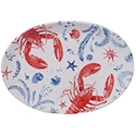 Certified International Nautical Life Lobster Oval Platter