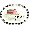 Certified International On the Farm Oval Platter