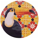 Certified International Paradise Melamine Dinner Plates