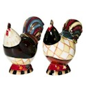Certified International Paris Rooster Salt & Pepper Set