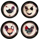 Certified International Paris Rooster Soup Bowls
