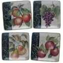Certified International Parisian Fruit Square Canape Plate
