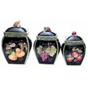 Certified International Parisian Fruit Canister Set