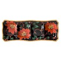 Certified International Poinsettia Relish Tray