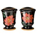 Certified International Poinsettia Salt & Pepper Shakers