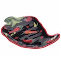 Certified International Red Hot 3-D Platter