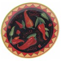 Certified International Red Hot 8-Inch Salad/Dessert Plate