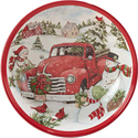 Certified International Red Truck Snowman Serving/Pasta Bowl