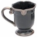 Certified International Regency Black Pedestal Mug