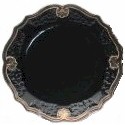 Certified International Regency Black Salad/Dessert Plate