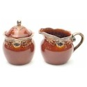 Certified International Regency Brown Sugar & Creamer Set