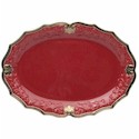 Certified International Regency Burgundy Oval Platter
