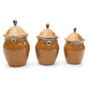 Certified International Regency Gold Canister Set