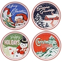 Certified International Retro Christmas Dinner Plate