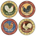 Certified International Rooster Inn Dinner Plates